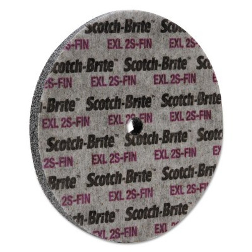 3M Scotch-Brite EXL Unitized Deburring Wheel, 6X1/2, Fine, Silicon Carbide, 1 EA, #7000028478