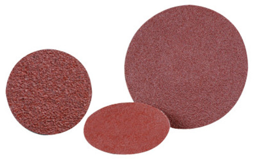 CGW Abrasives Quick Change 2-Ply Discs, Aluminum Oxide, 3 in Dia., 80 Grit, 1 EA, #59541