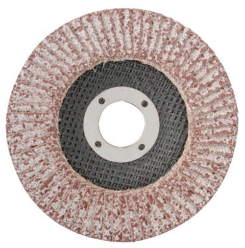 CGW Abrasives Flap Discs, Aluminum, Reg Thickness, T29, 5", 60 Grit, 7/8 Arbor, 12,200 rpm, 10 EA, #43184