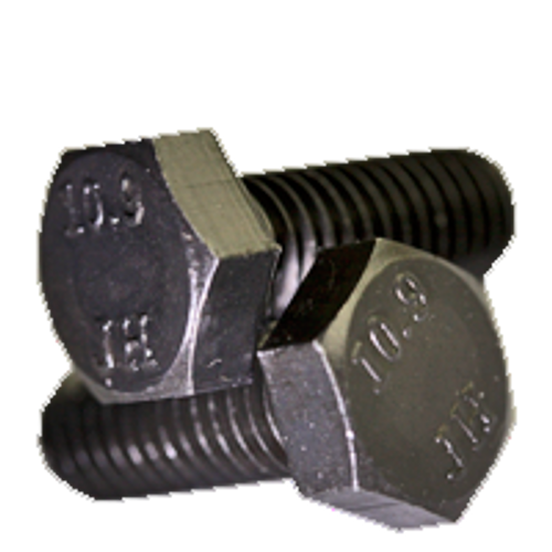 M12-1.75 x 40 mm Fully Threaded Hex Cap Screws 10.9 DIN 933 Coarse Alloy Plain (50/Pkg.)