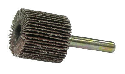 Weiler Tiger Mounted Flap Wheels, 3 in, 80 Grit, 20000 rpm, 10/CT, #52623