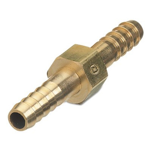 Western Enterprises Brass Hose Splicers, 200 PSIG, Barb Hex, 3/8 in, 1 EA, #149 Western Enterprises Brass Hose Splicers, 200 PSIG, Barb Hex, 3/8 in, 1 EA, #149
