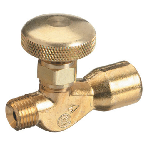 Western Enterprises Non-Corrosive Gas Flow Valves, 200 PSIG, Brass, Acetylene/Fuel Gas, 1/4" NPT(F), 1 EA, #208F