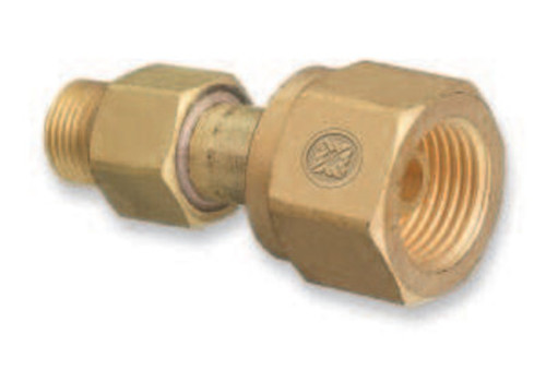 Western Enterprises Brass Cylinder Adaptors, CGA-300 Commercial Acetylene To CGA-200 "MC" Acetylene, 1 EA, #304