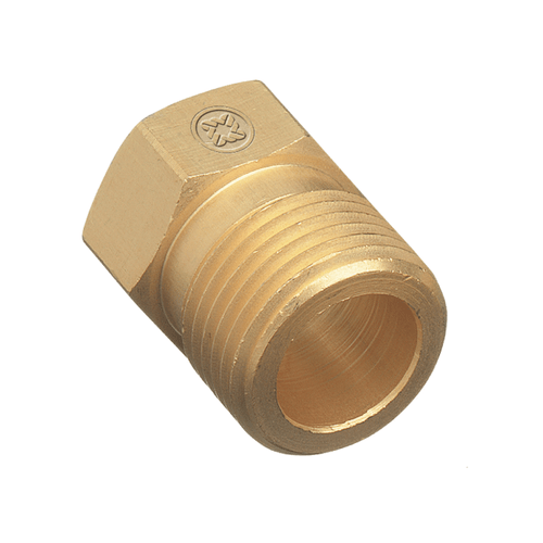 Western Enterprises Regulator Inlet Nuts, Medical Mixtures, Brass, CGA-500, 1 EA, #5002