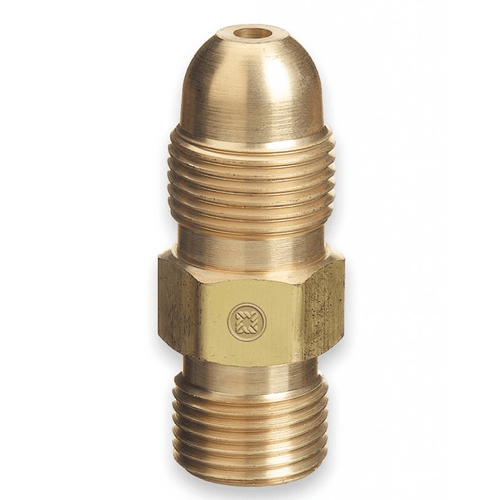 Western Enterprises Brass Cylinder Adaptors, From CGA-510 POL Acetylene To CGA-300 Coml Acet 1 Piece, 1 EA, #51