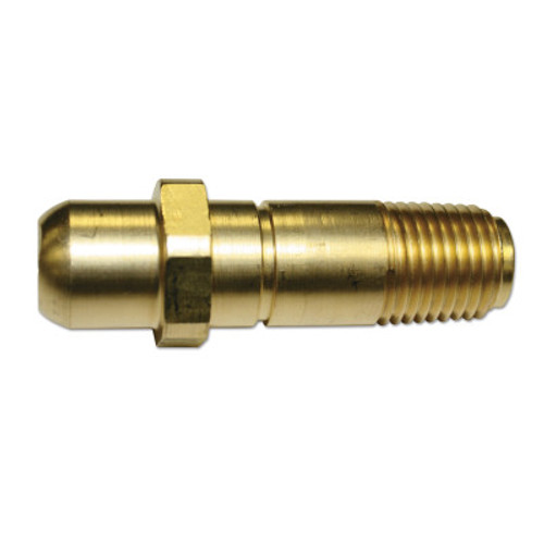 Western Enterprises Regulator Inlet Nipples, Oxygen, 1/4"(NPT), 2 1/16", Brass, CGA-540, 1 EA, #63