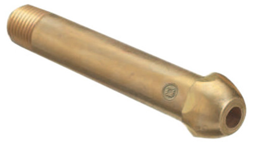 Western Enterprises Regulator Inlet Nipples, Oxygen, 1/4"(NPT), 2 1/2", Brass, CGA-540, 1 EA, #66