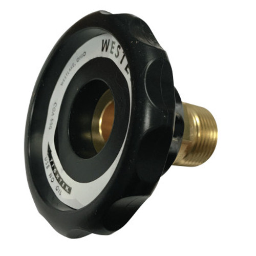 Western Enterprises Regulator Inlet Nuts, Argon; Helium; Nitrogen, Plastic, CGA-580, 1 EA, #692P