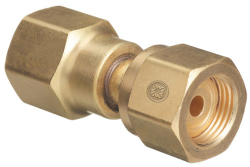 Western Enterprises Brass Cylinder Adaptors, From CGA-320 Carbon Dioxide To CGA-580 Nitrogen, 1 EA, #806