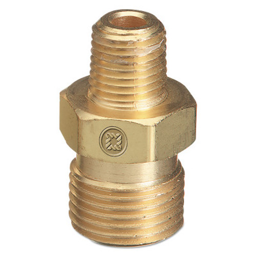 Western Enterprises Male NPT Outlet Adapters for Manifold Pipelines, Brass, Carbon Dioxide, 1/2" NPT, 1 EA, #B22