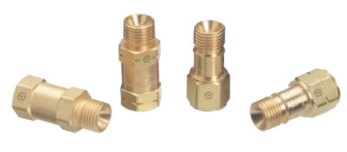 Western Enterprises Check Valves, 3/8 in - 24, Fuel Gas, M/F, Size A, LH, 1 EA, #CVA10