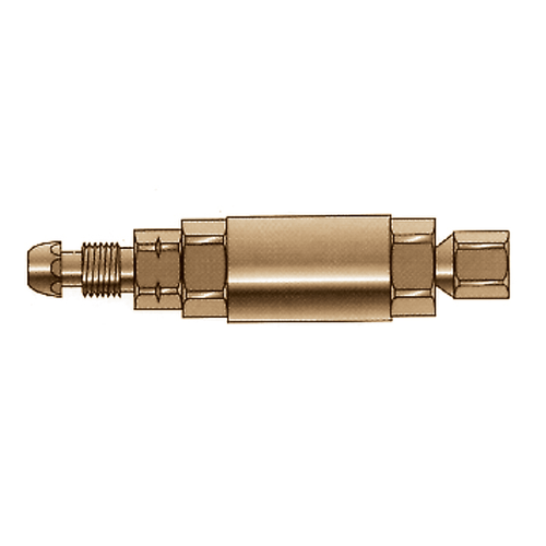 Western Enterprises Flashback Arrestor Assemblies, Acetylene (POL), 1/4 in NPT(F); 1/4 in NPT(M), 1 EA, #FA510CV