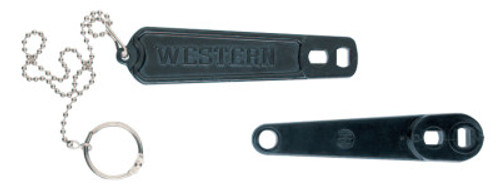 Western Enterprises Cylinder Wrenches, For Oxygen Cylinders, Plastic, With Security Chain, 1 EA, #MCW3P