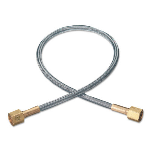 Western Enterprises Flexible Pigtails, 3,000 psi, Brass, Female, RH, 24 in, 1 EA, #PF63CV24