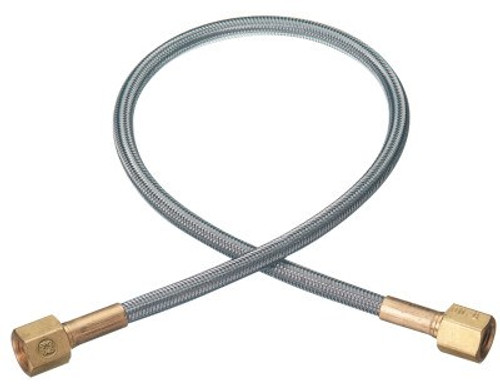 Western Enterprises Flexible Pigtails, 6,000 psi, 1/4 in (FNPT), Female, Oxygen, 120 in, 1 EA, #PF4SS120