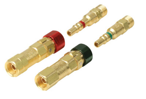 Western Enterprises Quick Connects, Regulator to Hose, QDB105 (M) Plug; QDB106 (F) Socket, Oxygen, 1 EA, #QDB32