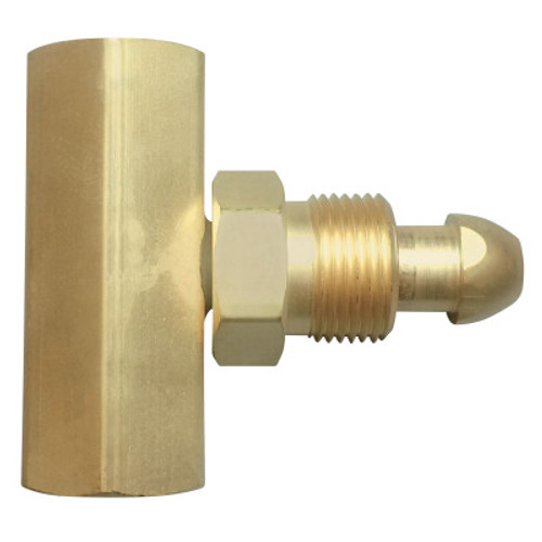 Western Enterprises Manifold Coupler Tees, Coupler, Brass, Argon/Helium/Nitrogen, 1 EA, #T92