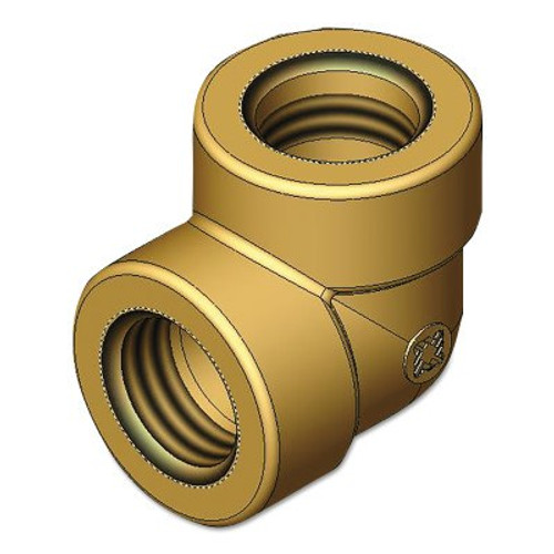 Western Enterprises Pipe Elbows, Adapter, 3000 PSIG, Brass, Elbow - 90 Deg, 3/4 in (NPT), 1 EA, #WHF411