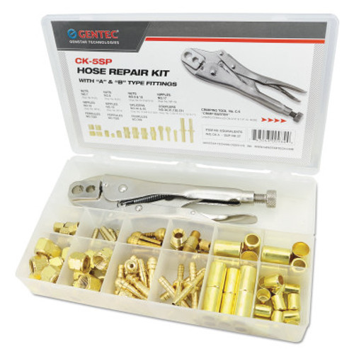 Gentec Hose Repair Kits, Includes Splicers, Crimping Tool, Couplers, Nuts, Nipples, 1 EA, #CK5SP