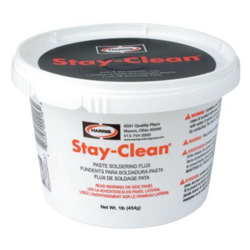 Harris Product Group Stay-Clean Paste Soldering Flux, Brush Cap Dispenser, 4 oz, 1 EA, #SCPF4