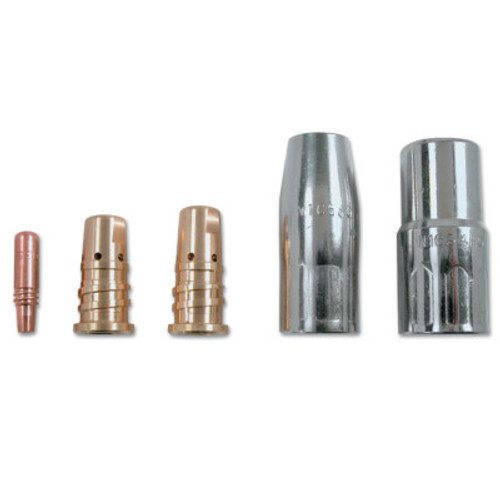 Bernard Mig Nozzles, Heavy Duty Elliptical Series, 5/8 in Bore, Copper, 1 EA, #4592HDA