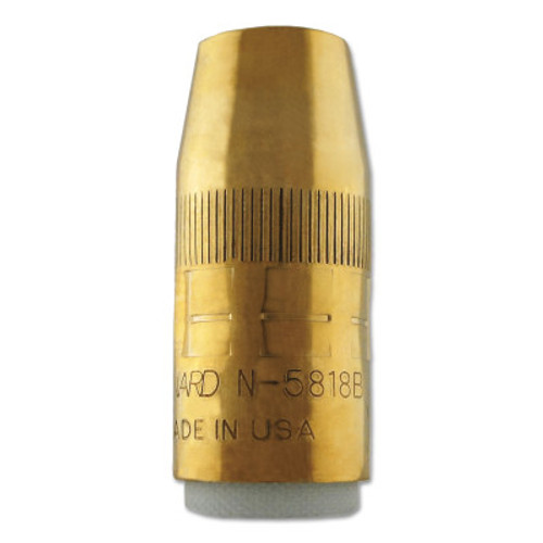 Bernard Centerfire Nozzles, 1/8 in Tip Recess, 5/8 in Bore, For Q-Gun, Brass, Large, 1 EA, #N5818B