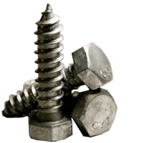 3/8"-7 x 4" Hex Lag Screw Low Carbon Hot Dip Galvanized (50/Pkg.)