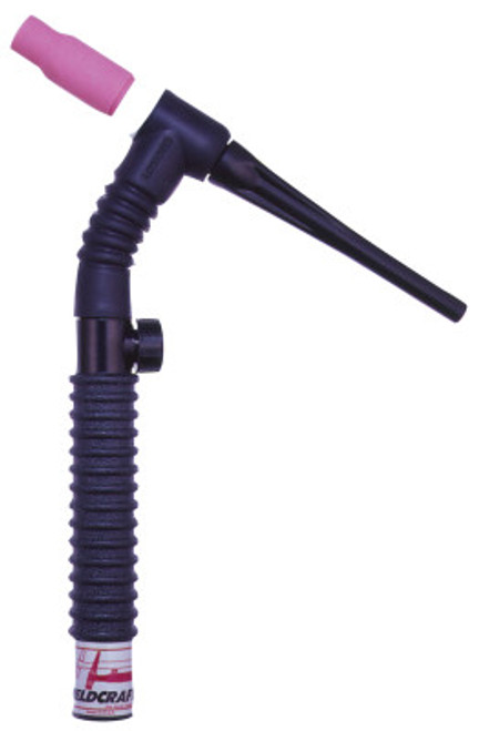 WeldCraft WP-17FV Water Cooled Tig Torch Body, Flexible Head, 7/8 in, 1 EA, #WPR17FV