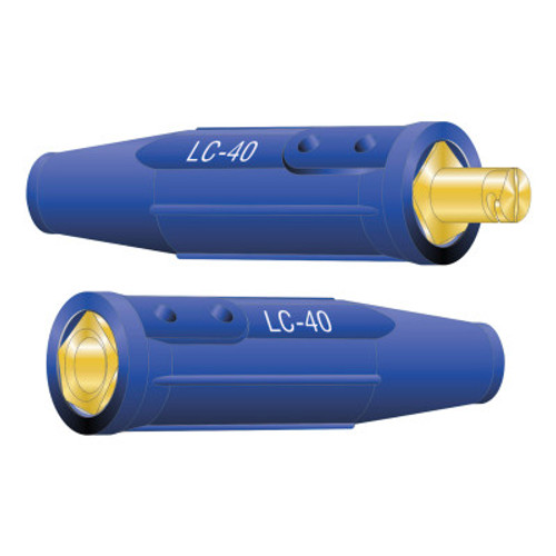 Lenco Cable Connector, Single Oval-Point Screw Connection, 1/0-2/0 Cap., Blue, 1 EA, #5551