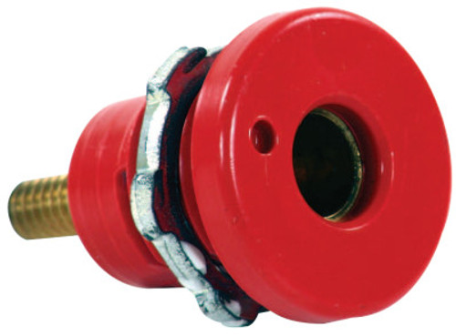 Cam-Lok F Series Connector, Female Connection, 1/0-3/0 Cap., Red, 10 EA, #E101272K