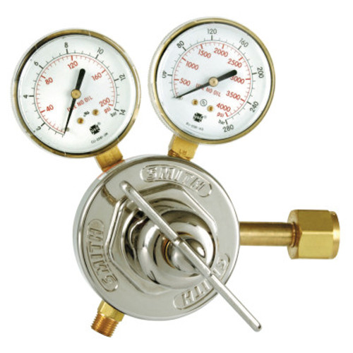 Smith Equipment Series 40 Heavy-Duty Flowmeter Regulators, Acetylene, CGA 510, 400 psig inlet, 1 EA, #4015510