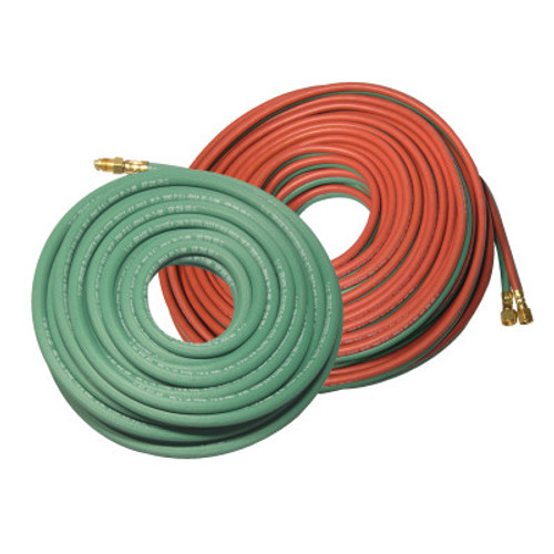 Best Welds Welding Hose Assembly, Grade T, 100 ft Length, Single Line, 1/2 in, CC Fitting, 1 EA, #12X2RED100CC