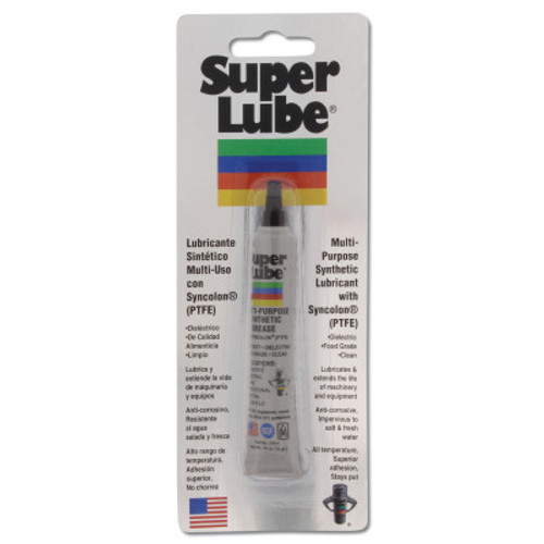 Super Lube Grease Lubricants, 1/2 oz, Tube, 1 TUBE, #21010