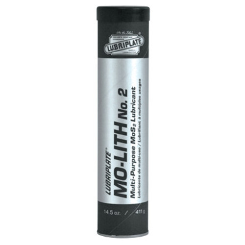 Lubriplate Mo-Lift No.2 Multi-Purpose Grease, 14-1/2 oz, Cartridge, 10 EA, #L0180098