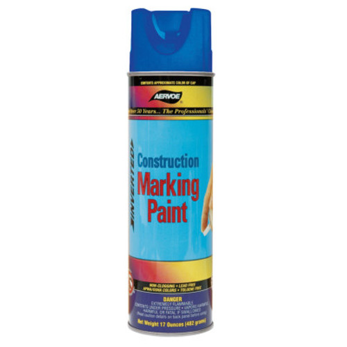 Aervoe Industries Construction Marking Paints, 20 oz , Blue, 12 CAN, #254