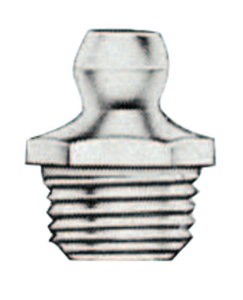 Alemite Hydraulic Fittings, Straight, 9/16 in, Male/Male, 1/8 in (PTF), 1 EA, #1644B