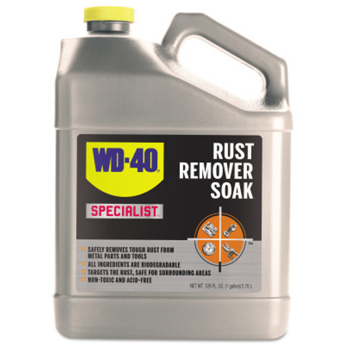 WD-40 Specialist Rust Remover Soaks, 1 gal Bottle, 1 EA, #300042