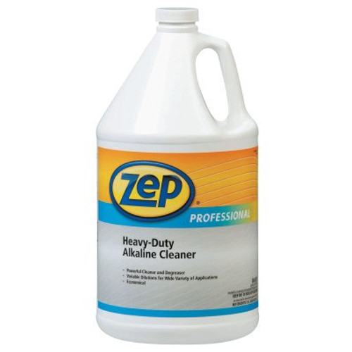 Zep Inc. Heavy-Duty Alkaline Cleaner, Clear Blue-Green, 1 Gal Bottle, 4/CA, #1041480