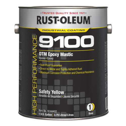 Rust-Oleum Industrial 402 SAFETY YELLOW HIGH PERF. EPOXY REQUIRES 91, 2 GA, #9144402