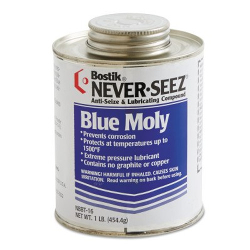 Never-Seez Blue Moly Compounds, 16 oz Brush Top Can, 1 CAN, #30801134 Never-Seez Blue Moly Compounds, 16 oz Brush Top Can, 1 CAN, #30801134