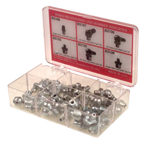 Alemite Metric Fitting Assortments, 44 Assorted, 1 AST, #2371