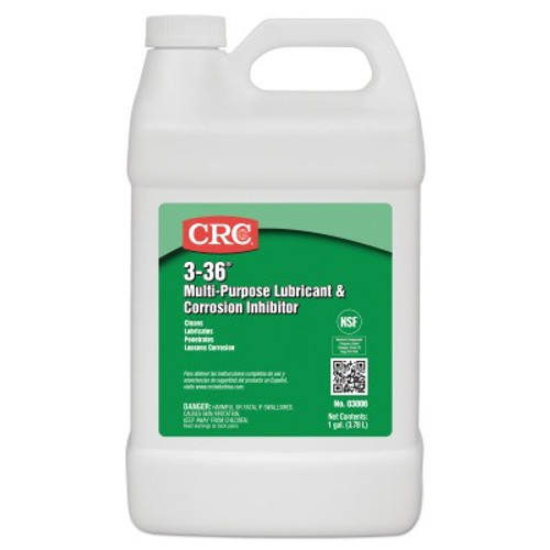 CRC 3-36 Multi-Purpose Lubricant & Corrosion Inhibitor, 1 Gallon Bottle, 4 GA/CA, #3006 CRC 3-36 Multi-Purpose Lubricant & Corrosion Inhibitor, 1 Gallon Bottle, 4 GA/CA, #3006