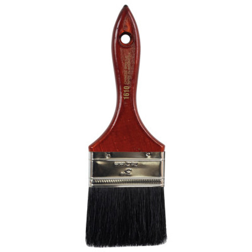 Linzer China Bristle Brushes, 1/2 in thick, 2 1/4 in trim, Black China, Wood handle, 12 EA, #16103