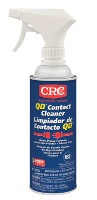 CRC QD Contact Cleaners, 16 oz Aerosol Can w/Trigger, 12 CA, #2133