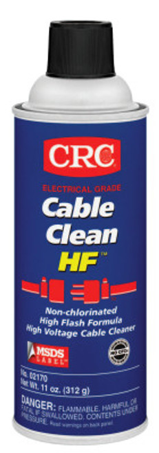 CRC Cable Clean HF High Voltage Splice Cleaners, 16 oz Aerosol Can, 12 CS, #2170