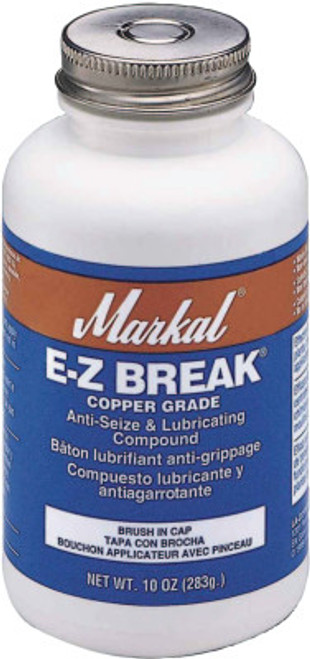 Markal E-Z Break Anti-Seize Compound, 16 oz Brush-In-Cap, Copper Gray, 1 CN, #8907