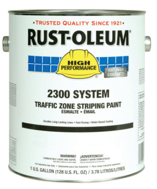 Rust-Oleum Industrial High Performance 2300 System Inverted Striping Paints, 1 Gal Pail, Yellow, Matte, 2 CS, #2348402