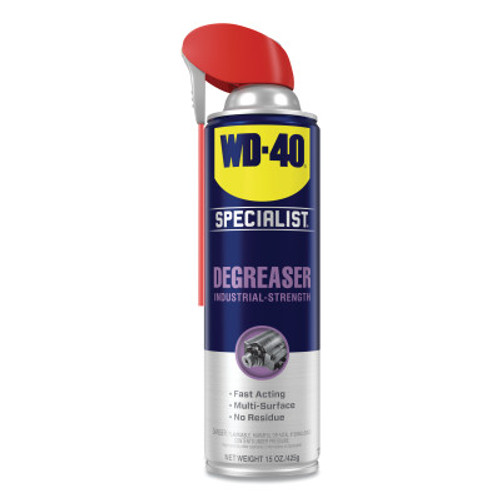 WD-40 Specialist Industrial-Strength Degreasers, 15 oz, Aerosol Can, Unscented, 6 CA, #300280
