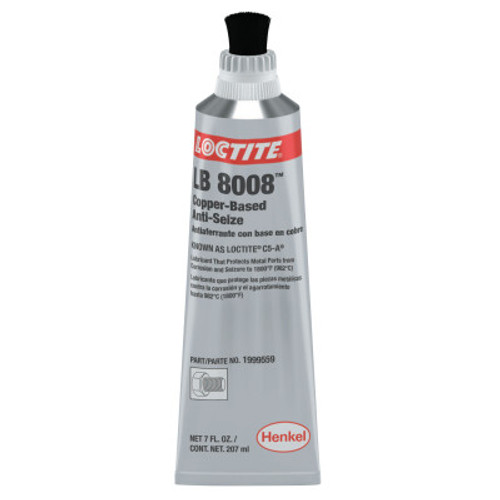 Loctite C5-A Copper Based Anti-Seize Lubricant, 7 oz Brush Top Tube, 6 EA, #1999559